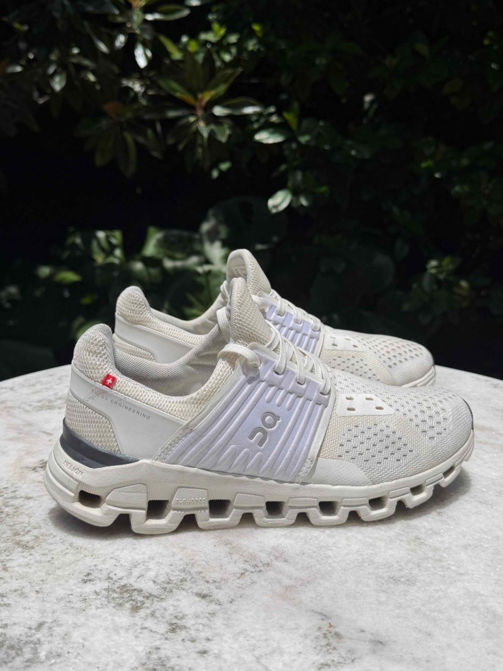 On Women's Cloudswift 3AD Running Sneakers in Ivory/Creek, Size 8